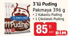 PAKMAYA 3'LÜ PUDİNG 396 G fiyat ve kampanya bilgisi